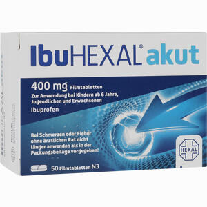 Ibuhexal Akut 400mg Filmtabletten  50 Stück - ab 3,79 €