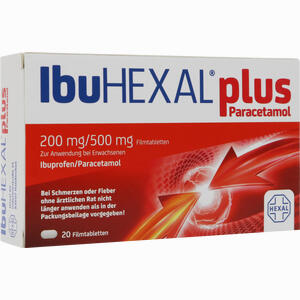 Ibuhexal Plus Paracetamol 200 Mg/500 Mg Filmtabletten 20 Stück - ab 1,92 €