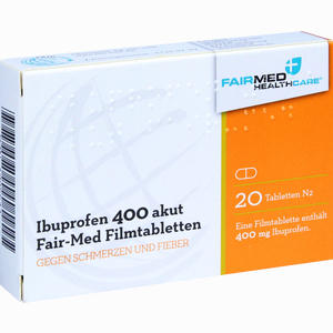 Ibuprofen 400 Akut Fair Med Filmtabletten  20 Stück - ab 0,00 &euro;