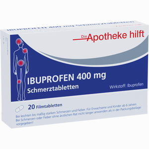 Ibuprofen 400 Mg die Apotheke Hilft Filmtabletten 20 Stück - ab 1,49 €