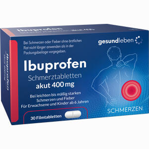 Ibuprofen 400 Schmerztabletten Filmtabletten 30 Stück - ab 1,79 €