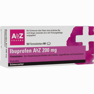 Abbildung von Ibuprofen Abz 200 Mg Filmtabletten  10 Stück