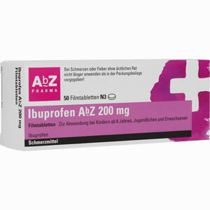 Ibuprofen Abz 200 Mg Filmtabletten  50 Stück - ab 2,53 €