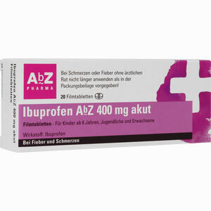 Abbildung von Ibuprofen Abz 400 Mg Akut Filmtabletten  20 Stück