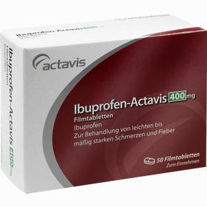 Ibuprofen- Actavis 400mg Filmtabletten  50 Stück - ab 4,49 €