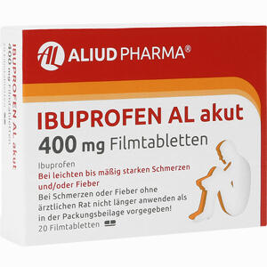 Ibuprofen Al Akut 400mg Filmtabletten  20 Stück - ab 1,43 €