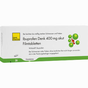 Ibuprofen Denk 400 Mg Akut Filmtabletten 20 Stück - ab 2,74 &euro;