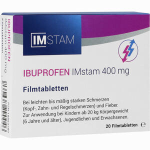 Ibuprofen Imstam 400mg Filmtabletten 20 Stück - ab 2,67 €