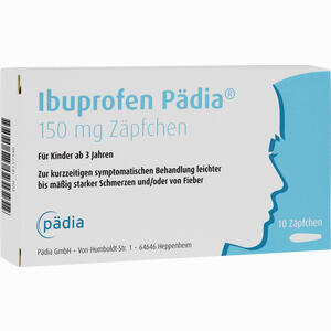 Ibuprofen Pädia 150 Mg Zäpfchen 10 Stück - ab 4,83 €