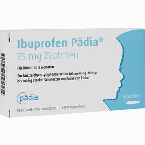 Ibuprofen Pädia 75 Mg Zäpfchen 10 Stück - ab 4,63 €