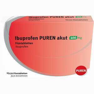 Ibuprofen Puren Akut 400 Mg Filmtabletten  20 Stück - ab 0,00 €