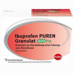 Ibuprofen Puren Granulat 400 Mg  20 Stück - ab 0,00 €