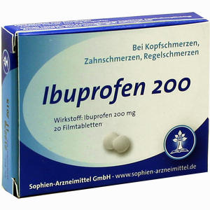 Ibuprofen Sophien 200 Filmtabletten 20 Stück - ab 0,00 &euro;