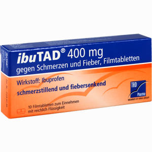 Ibutad 400mg gegen Schmerzen und Fieber Filmtabletten  10 Stück - ab 0,00 &euro;