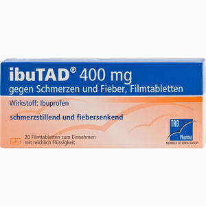 Ibutad 400mg gegen Schmerzen und Fieber Filmtabletten  20 Stück - ab 0,00 &euro;