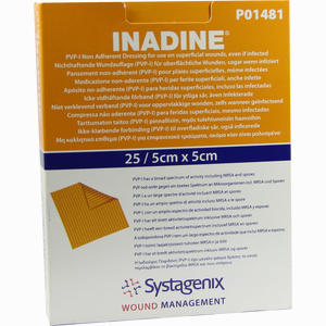 Inadine Salbengaze mit Pvp Iod 5x5cm Wundgaze 25 Stück - ab 20,40 &euro;