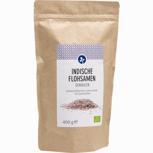 Indische Flohsamen Gemahlen Bio Pulver 400 g - ab 10,94 €
