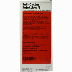 Infi- Cactus- Injektion N 10 x 1 ml - ab 0,00 &euro;