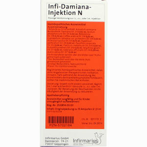 Infi- Damiana- Injektion N Ampullen 10 x 1 ml - ab 10,87 €