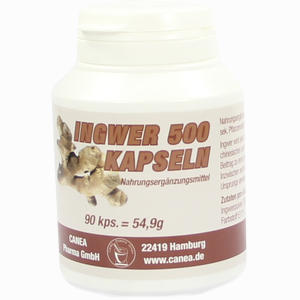Ingwer 500 Kapseln Pharma Peter GmbH 90 Stück - ab 8,98 €