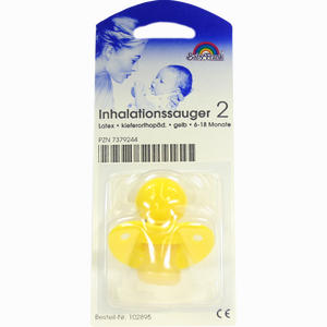 Inhalationssauger Kiefernorthopädisch Latex Gelb 6- 18 Monate 1 Stück - ab 0,00 €