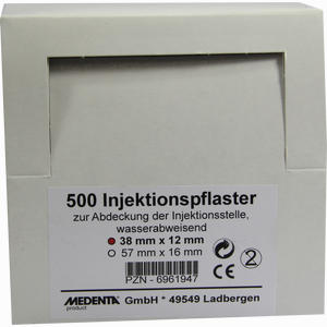 Injektionspflaster 38x12mm  500 Stück - ab 8,09 €