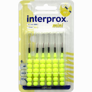 Interprox Reg Mini Gelb Interdentalbürste Blister Zahnbürste 6 Stück - ab 3,95 €