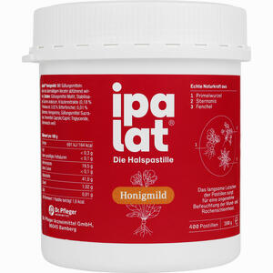 Ipalat Honigmild Ohne Menthol zuckerfrei Pastillen 400 Stück - ab 36,97 &euro;
