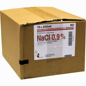 Isotonische Kochsalzlösung 0. 9% Bernburg Pe Flaschen 10 x 250 ml - ab 19,77 &euro;