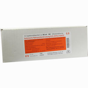 Isotonische Natriumchlorid- Lösung 0.9% Eifelfango Infusionslösung 10 x 50 ml - ab 21,39 &euro;