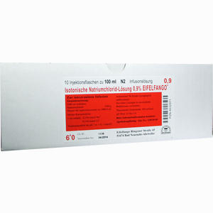 Isotonische Natriumchlorid- Lösung 0.9% Eifelfango Infusionslösung 10 x 100 ml - ab 0,00 €