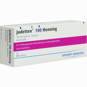Jodetten 100 Henning Tabletten 50 Stück