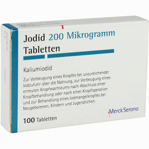 Jodid 200 Tabletten 100 Stück Jodid 200 Tabletten 100 Stück