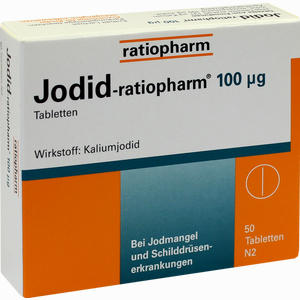 Jodid- Ratiopharm 100ug Tabletten 50 Stück - ab 1,39 €