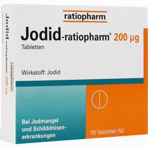 Jodid- Ratiopharm 200 Ug Tabletten 50 Stück - ab 1,75 €