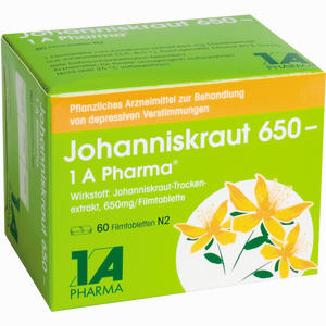 Johanniskraut 650 - 1 A Pharma Filmtabletten 60 Stück