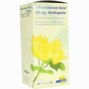 Johanniskraut Dura 425mg Hartkapseln  100 Stück - ab 0,00 &euro;