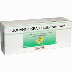 Johanniskraut- Ratiopharm 425mg Hartkapseln 100 Stück - ab 0,00 &euro;