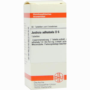 Justicia Adhatoda D6 Tabletten 80 Stück - ab 0,00 €