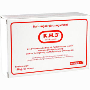 K.h.3 Vitalkomplex Kapseln 150 Stück - ab 28,27 €