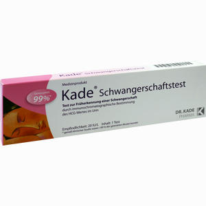 Kade Schwangerschaftstest  1 Stück - ab 4,41 €