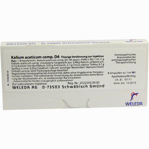 Kalium Acet Comp D6 Ampullen 8 x 1 ml - ab 23,62 €