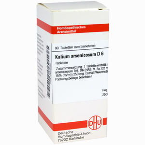 Kalium Arsenicos D6 Tabletten 80 Stück - ab 13,73 €
