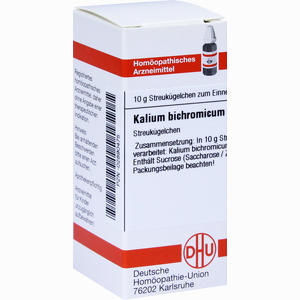 Abbildung von Kalium Bichrom D12 Globuli 10 g