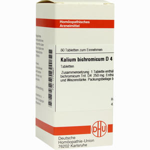 Kalium Bichrom D4 Tabletten 80 Stück - ab 7,95 €