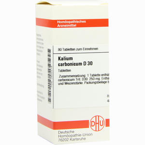 Kalium Carb D30 Tabletten 80 Stück - ab 0,00 €