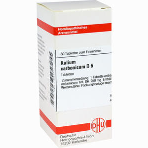 Kalium Carb D6 Tabletten 80 Stück - ab 7,95 €
