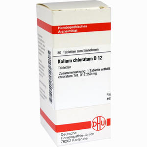 Kalium Chlorat D12 Tabletten 80 Stück - ab 0,00 &euro;