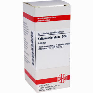 Kalium Chlorat D30 Tabletten 80 Stück - ab 0,00 €