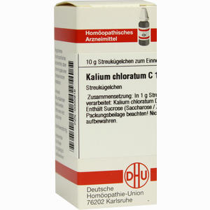 Kalium Chloratum C12 Globuli  10 g - ab 9,04 €